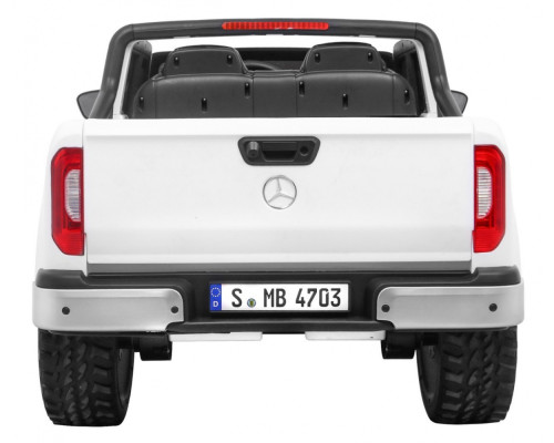 Mercedes Benz X-Class дитячий Білий + Пульт + 4х4 Привід + MP4 + Багажник + LED + EVA