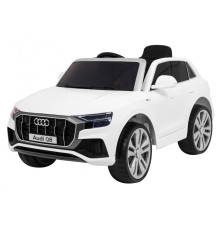  Audi Q8 на акумуляторі  Білий + Пульт + EVA + Free Start + MP3 USB + LED