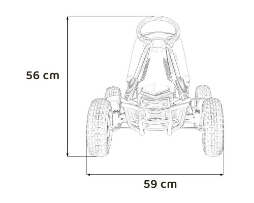 Дитячий педальний картинг AIR PerHour синій