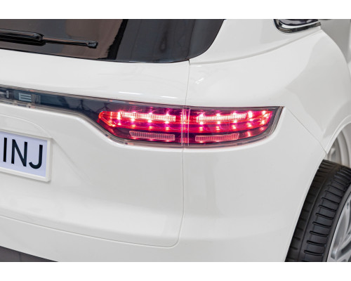 Porsche Cayenne S на акумуляторі для дітей Біла фарба + Пульт + Free Start + EVA + Audio LED