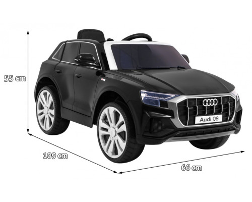 Audi Q8  на акумуляторі Black + Пульт + EVA + Free Start + MP3 USB + LED