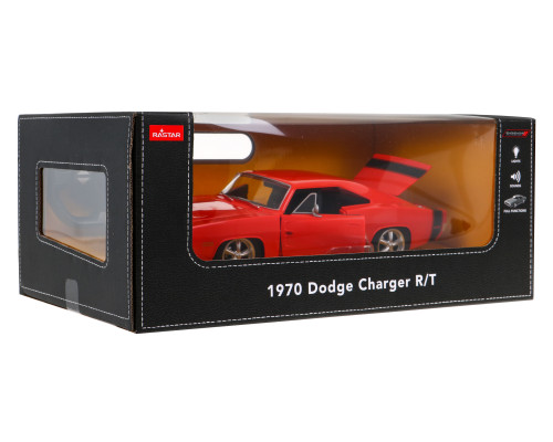 1970 Dodge Charger RT червоний RASTAR модель 1:16 Автомобіль на дистанційному керуванні + пульт дистанційного керування