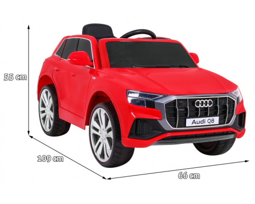 Audi Q8 на акумуляторі Red + Пульт + EVA + Free Start + MP3 USB + LED