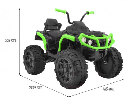 Квадроцикл 2,4 ГГц на акумуляторі для дітей Зелений + Пульт + Колеса EVA + Радіо MP3 + Free Start