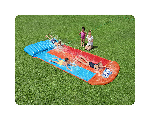 Водна гірка Bestway 52479 3-місна 488 см - різнокольорова