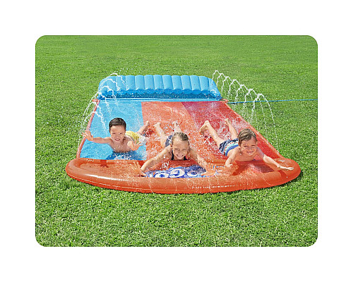 Водна гірка Bestway 52479 3-місна 488 см - різнокольорова