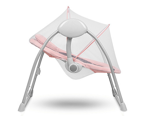 Дитяче крісло-гойдалка Lionelo RUBEN PINK BABY 69 х 63 х 70 см - рожева