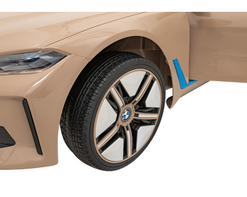 Автомобіль на акумуляторі BMW i4 для дітей Gold + Безкоштовний старт + EVA + Екошкіра + Audio LED + Пульт