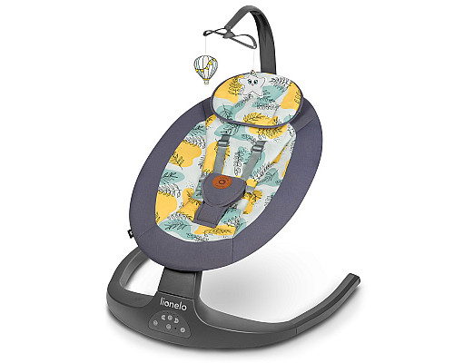 Крісло-гойдалка Lionelo RALF GREY CONCRETE 70 х 65 х 82 см - різнокольорова