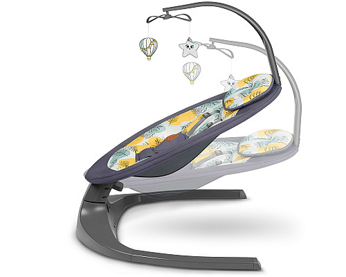 Крісло-гойдалка Lionelo RALF GREY CONCRETE 70 х 65 х 82 см - різнокольорова