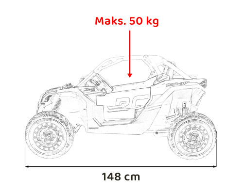 Автомобіль баггі Maverick Turbo RR Чорний