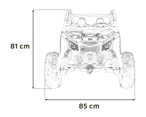 Автомобіль баггі Maverick Turbo RR Чорний