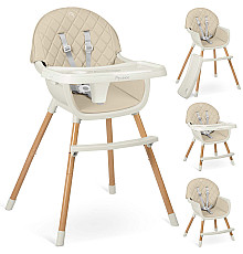 Стільчик для годування Nukido Lilo 63 х 64 х 93 см - бежевий