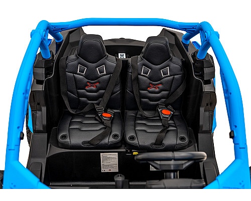 Дитяча акумуляторна машинка Баггі Maverick Turbo RR Блакитна Дитяча акумуляторна машинка Баггі Maverick Turbo RR Блакитна