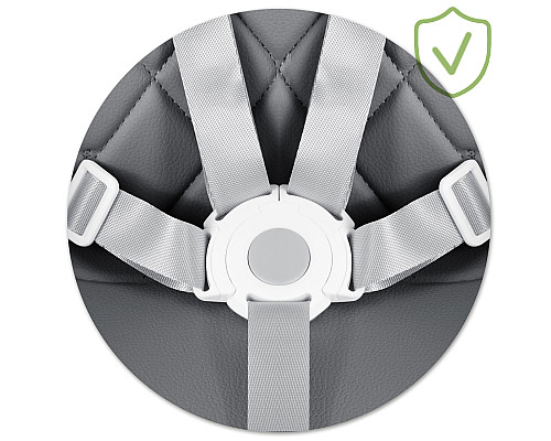 Стільчик для годування Nukido Lilo 63 х 64 х 93 см - сіро-білий