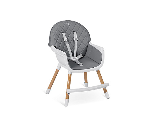 Стільчик для годування Nukido Lilo 63 х 64 х 93 см - сіро-білий