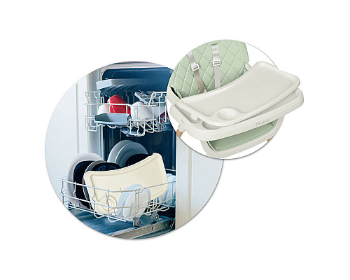 Стільчик для годування Nukido Lilo 63 х 64 х 93 см - м'ятно-білий