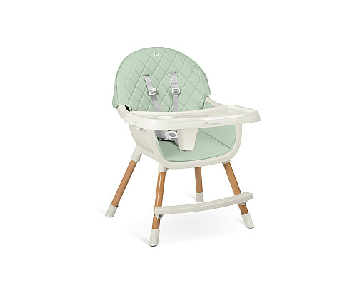 Стільчик для годування Nukido Lilo 63 х 64 х 93 см - м'ятно-білий