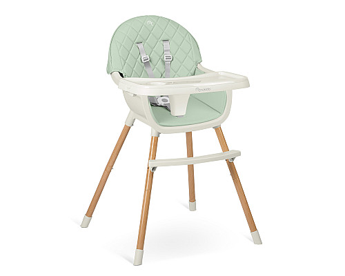 Стільчик для годування Nukido Lilo 63 х 64 х 93 см - м'ятно-білий
