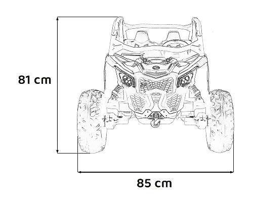 Дитяча акумуляторна машинка Баггі Maverick Turbo RR Помаранчева Дитяча акумуляторна машинка Баггі Maverick Turbo RR Помаранчева