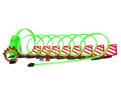 Дитяча екстремальна гоночна траса 3+ петлі 360 градусів + 2 ралійні машини + Конструктори 36 шт.
