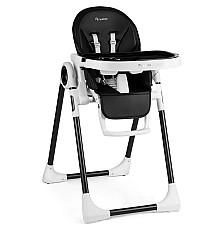 Стільчик для годування зі столиком Nukido Belo 75 х 56 х 76 см - чорно-білий