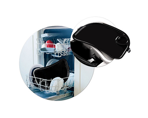 Стільчик для годування зі столиком Nukido Belo 75 х 56 х 76 см - чорно-білий