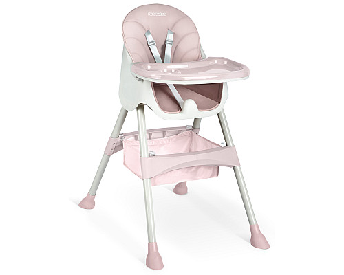 Стільчик для годування зі столиком Ricokids Milo 79 х 62 х 94 см - рожево-білий