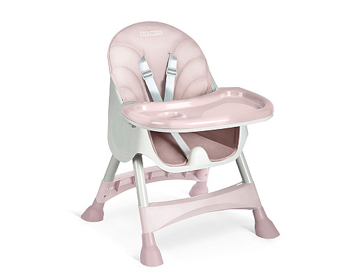 Стільчик для годування зі столиком Ricokids Milo 79 х 62 х 94 см - рожево-білий