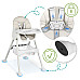 Стільчик для годування зі столиком Ricokids Milo 79 х 62 х 94 см - бежево-білий