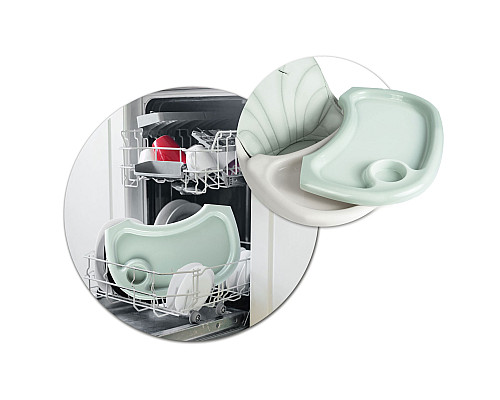 Стільчик для годування зі столиком Ricokids Milo 79 х 62 х 94 см - зелено-білий