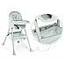 Стільчик для годування зі столиком Ricokids Milo 79 х 62 х 94 см - зелено-білий
