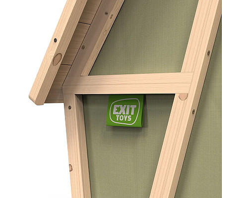 Ігровий будиночок з гіркою EXIT Yuki 300, бежево-зелений