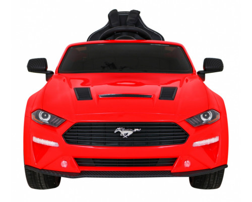 Дитячий автомобіль Ford Mustang GT на акумуляторі Red + Регулювання сидіння + Audio LED + EVA + Free Start