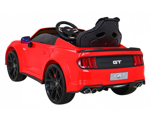 Дитячий автомобіль Ford Mustang GT на акумуляторі Red + Регулювання сидіння + Audio LED + EVA + Free Start