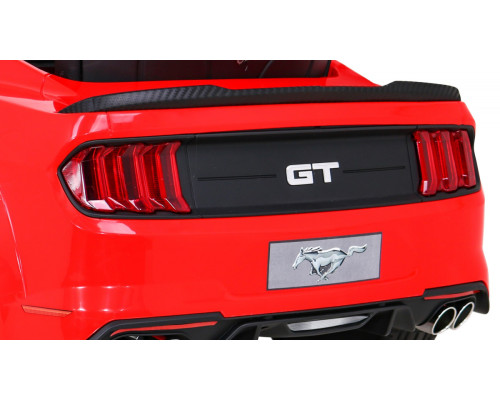 Дитячий автомобіль Ford Mustang GT на акумуляторі Red + Регулювання сидіння + Audio LED + EVA + Free Start