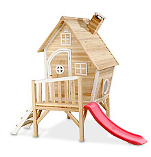 Дерев’яний ігровий будиночок EXIT Fantasia 300, бежево-червоний