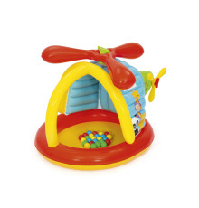 Дитячий надувний манеж Fisher-Price BESTWAY Гелікоптер 155х102х91см + м'ячі