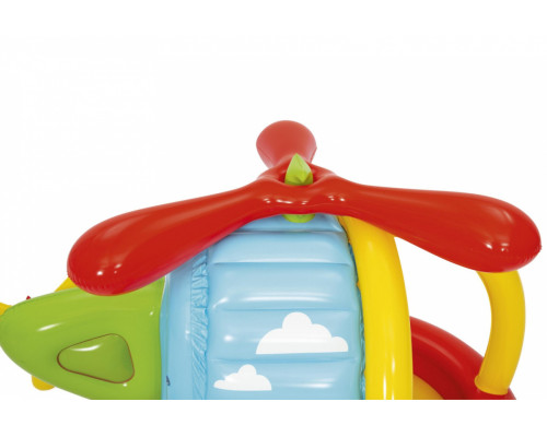 Дитячий надувний манеж Fisher-Price BESTWAY Гелікоптер 155х102х91см + м'ячі