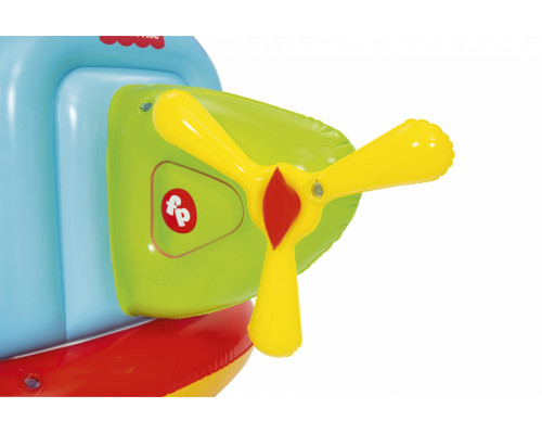 Дитячий надувний манеж Fisher-Price BESTWAY Гелікоптер 155х102х91см + м'ячі