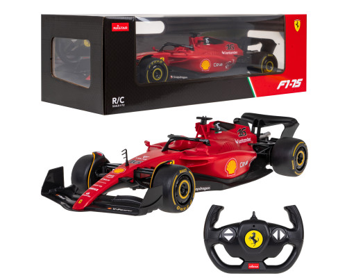 Ferrari F1 75 червоний RASTAR модель 1:12 Гоночний автомобіль на дистанційному керуванні + пульт 2,4 ГГц + наклейки