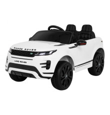 Дитячий Range Rover Evoque на акумуляторі, білий + пульт дистанційного керування + Free Start+ MP3 LED