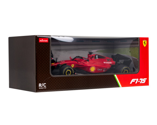 Ferrari F1 75 RASTAR модель 1:18 Гоночний автомобіль на дистанційному керуванні + пульт дистанційного керування 2,4 ГГц + наклейки