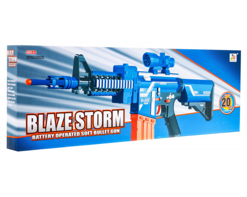 Дитяча автоматична рушниця 8+ Blaze Storm 20 довгих пінопластових куль + приціл