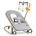 Крісло-гойдалка для немовлят Nukido 2в1 з іграшками, 74 х 40,5 х 47 см - сіра
