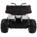 Дитячий квадроцикл Quad XL на акумуляторі Білий + привід 4x4 + Багажник + Free Start + EVA + Audio LED