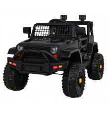 Дитяча акумуляторна машина Jeep Dark Night Black + Slow Start + EVA + Audio LED