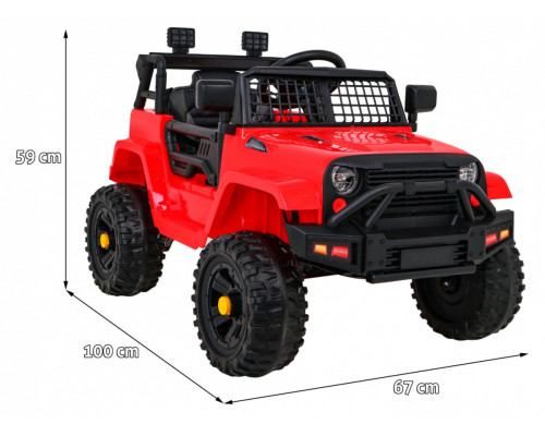 Дитяча акумуляторна машинка Jeep Dark Night Red