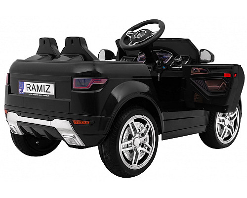 Дитячий електромобіль Rapid Racer Black + Пульт + Вільний старт + EVA + MP3 LED Дитячий електромобіль Rapid Racer Black + Пульт + Вільний старт + EVA + MP3 LED