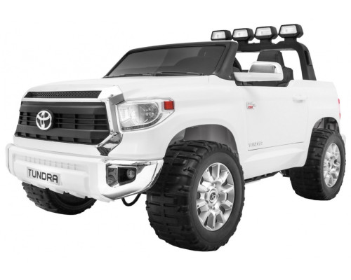 Toyota Tundra XXL для дітей White + Пульт + Багажник + LED + Аудіо + EVA + Free Start